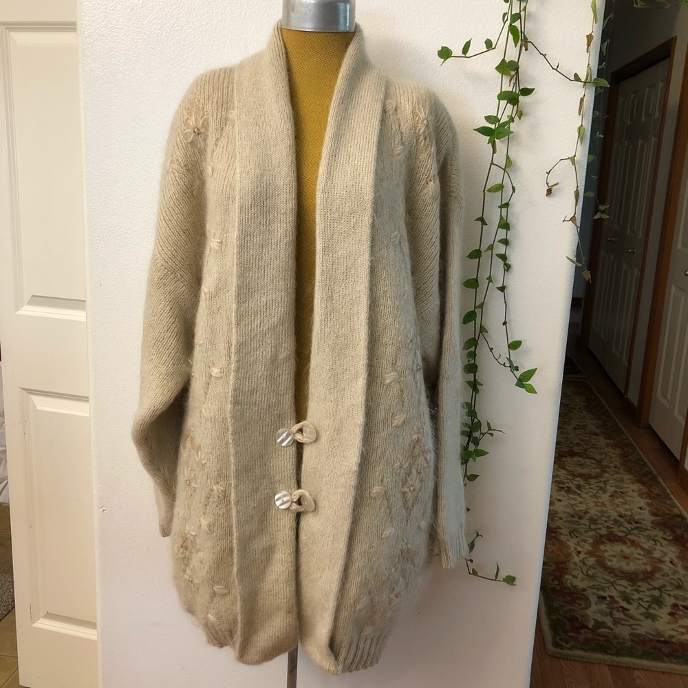wool maher warm knitted cardigan